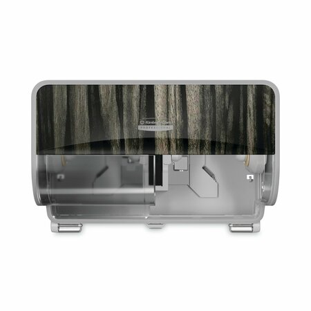 KIMBERLY-CLARK PROFESSIONAL ICON Coreless Standard Roll Toilet Paper Dispenser, 8.43 x 13 x 7.25, Ebony Woodgrain 58752